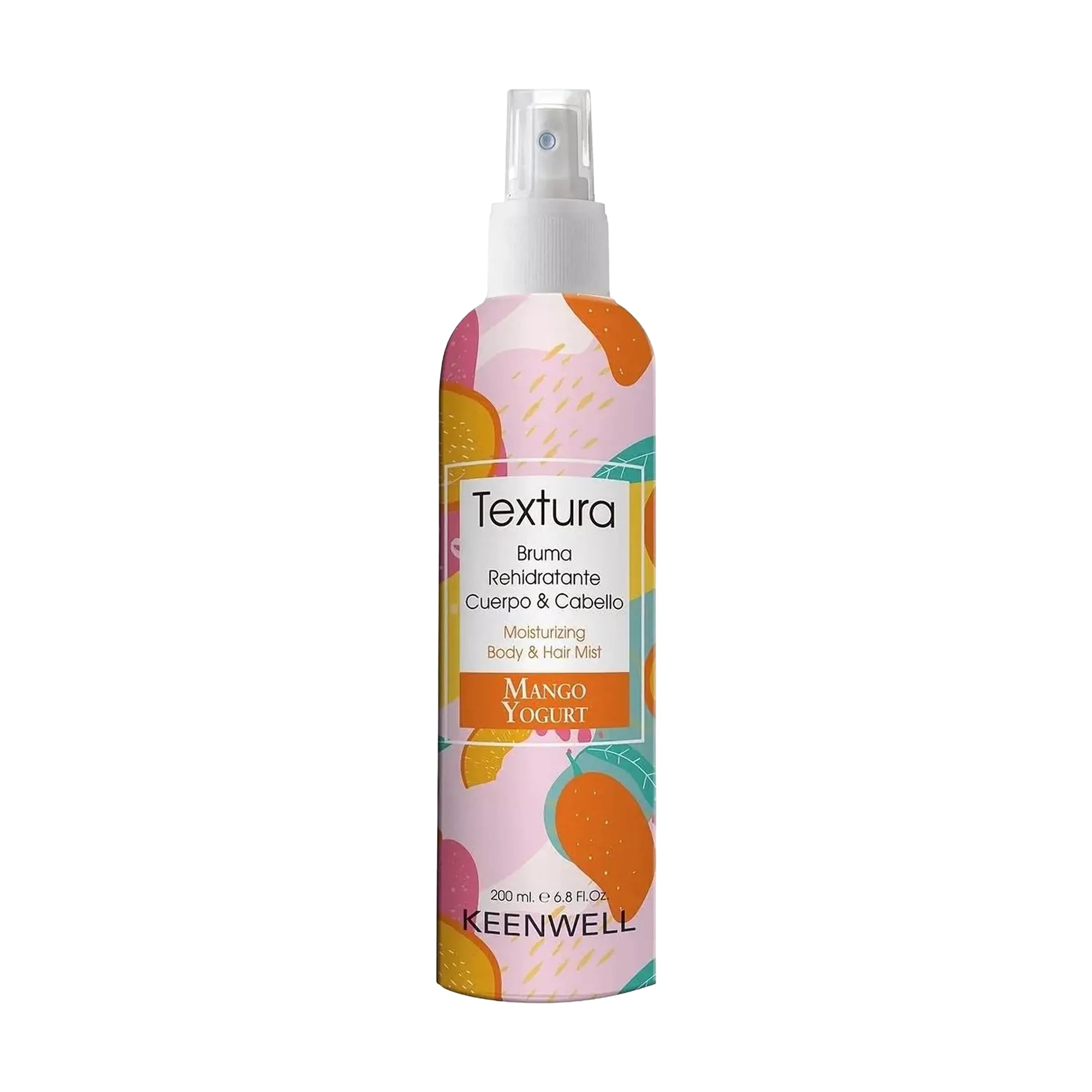 Спрей-міст для волосся та тіла Keenwell Textura Moisturizing Body Hair &amp; Mist Mango &amp; Yogurt, 200 мл
